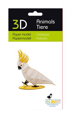 3D Paper Model - Cockatoo