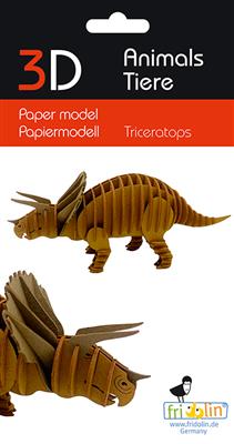 3D-papieren model - Triceratops