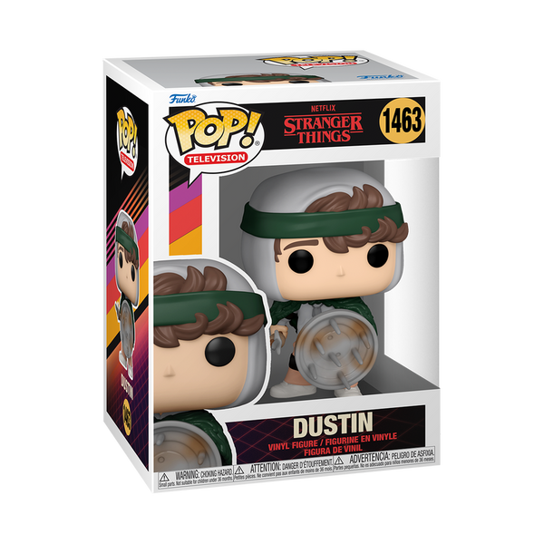 Funko Dustin avec Bouclier et Lance – Stranger Things