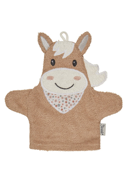 Gant de toilette Cheval Sunny - 22 x 24 cm
