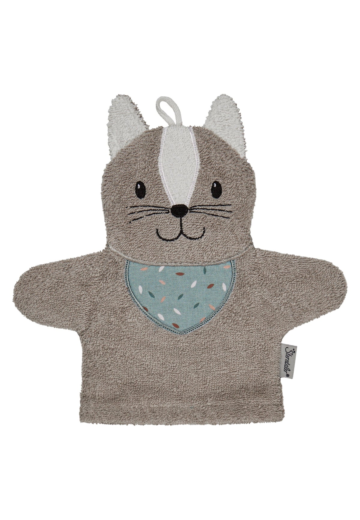 Gant de toilette Chat Lilly - 24,5 x 24 cm