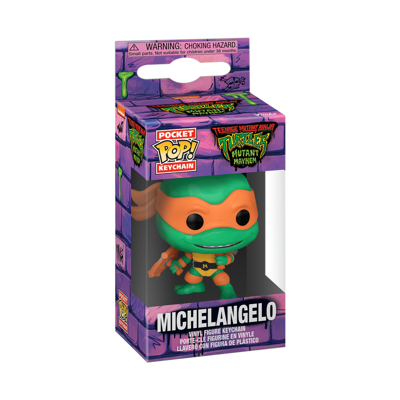 Pop! Sleutelhanger Michelangelo - Mutant Mayhem 