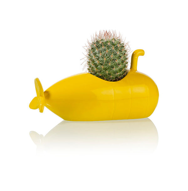Pot de Fleur Sous-Marin Jaune – Petit – Bitten