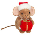 Peluche Souris de Noël avec Cadeau
