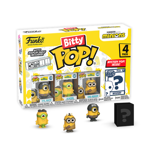 Bitty Pop! Minions 4-PACK - Series 1 - PRECOMMANDE*