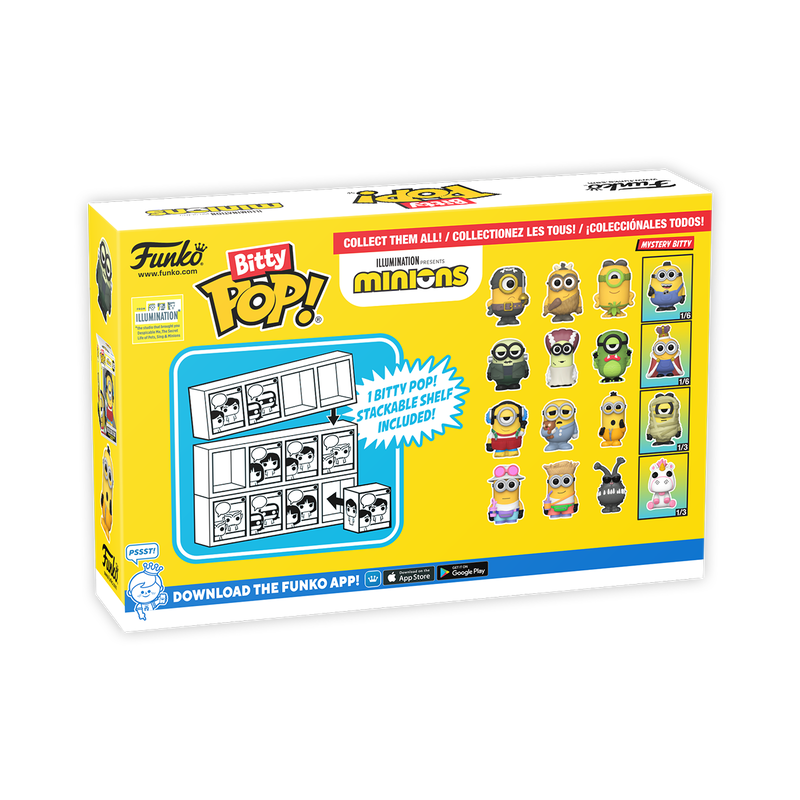 Bitty Pop! Minions 4-pack serie 4 