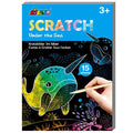 Mini A6 Scratch Art Book - Au Fond de la Mer
