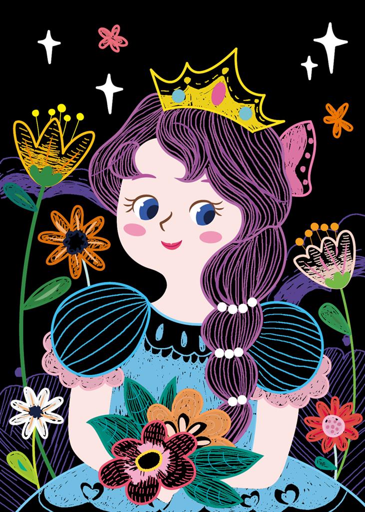 Mini Scratch Book - Princesses