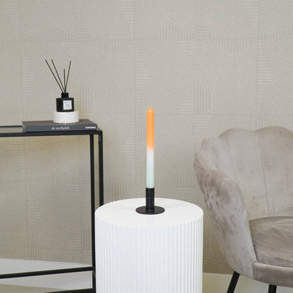 Candlestick - Basic - Metal - Black - 8x8x6.5cm