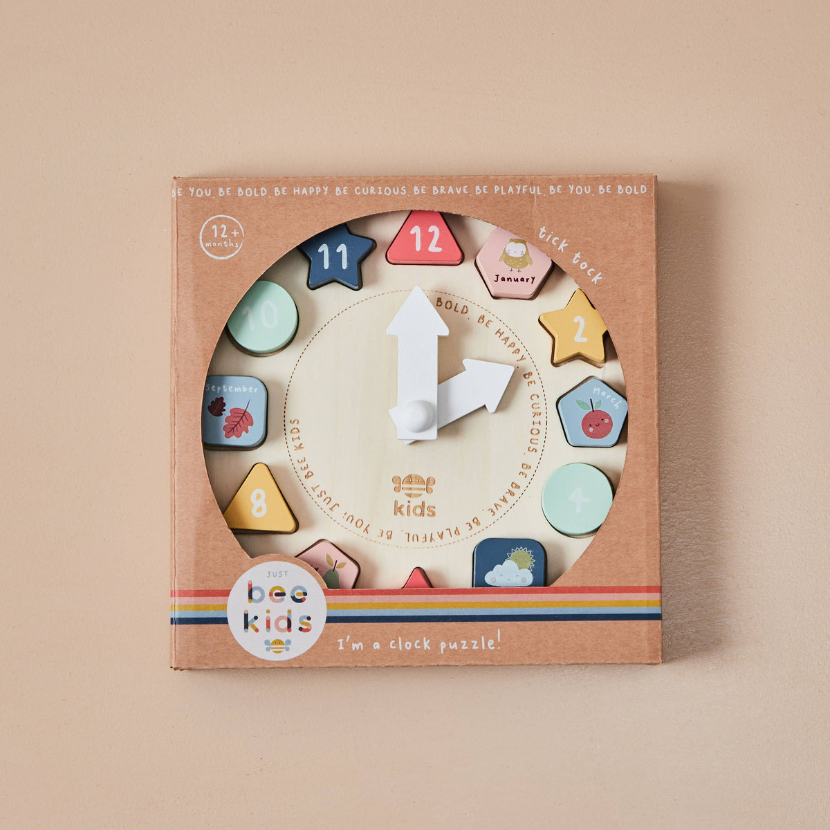 Wooden Clock Puzzle for Children