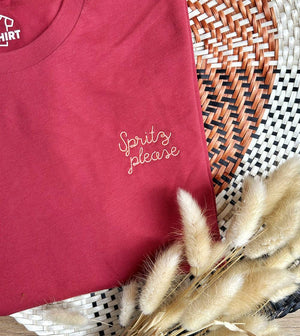 Spritz Please geborduurd T-shirt