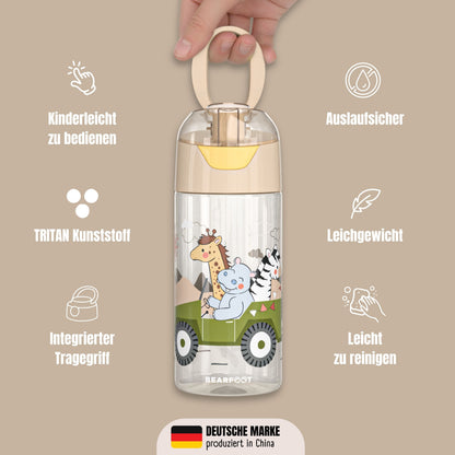 Trinkflasche Kinder leichte Wasserflasche - Safari braun
