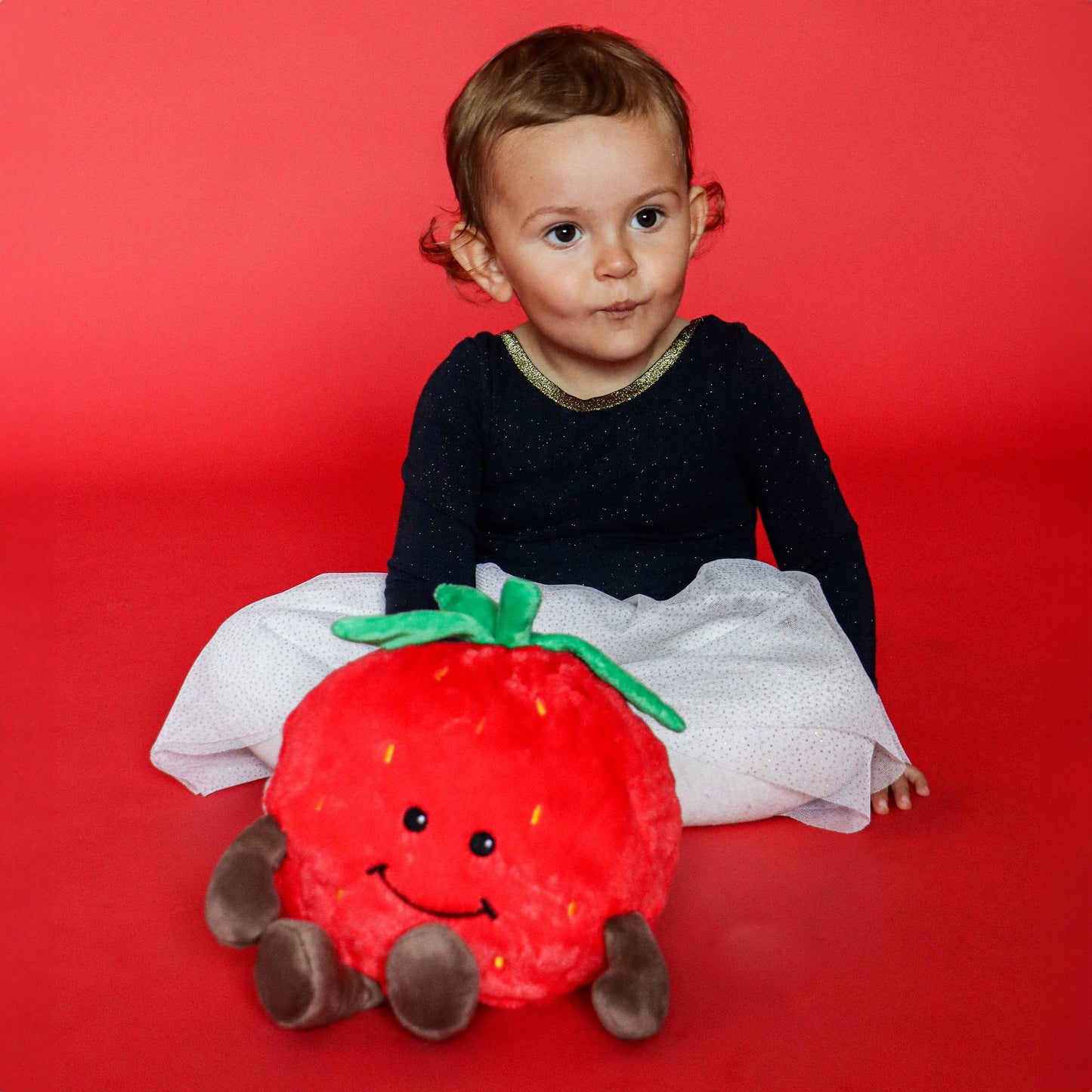 Warmies Strawberry Plush Hot Water Bottle