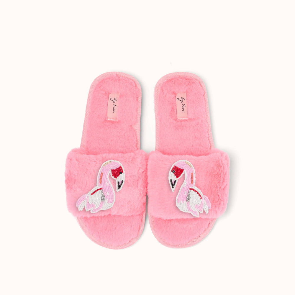 Paire de Broches pour Chaussons - Flamant Rose
