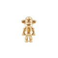 Ornament - Aapje beeldje 'De Legende' - Polyhars - Goud - 11x7x19cm