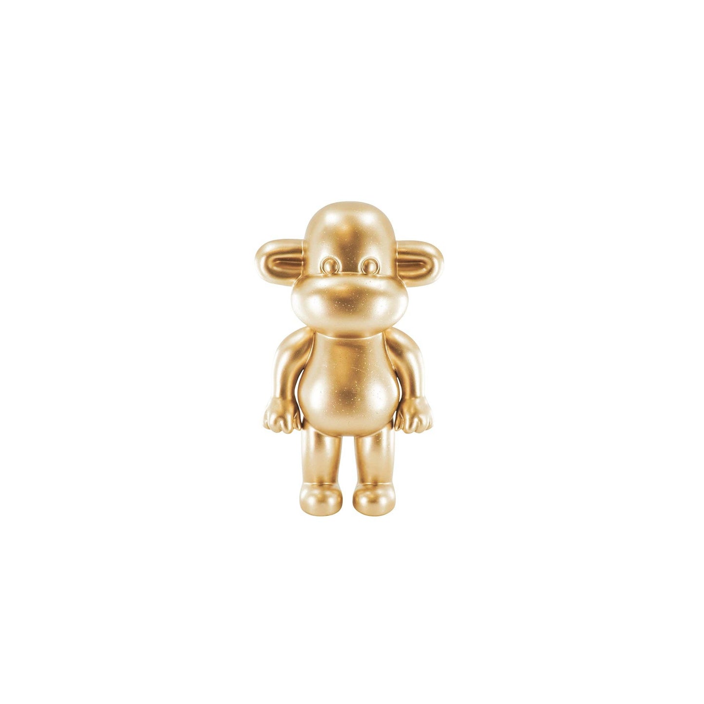 Ornament - Monkey Figurine 'The Legend' - Resin - Gold - 20.5x13.5x35cm
