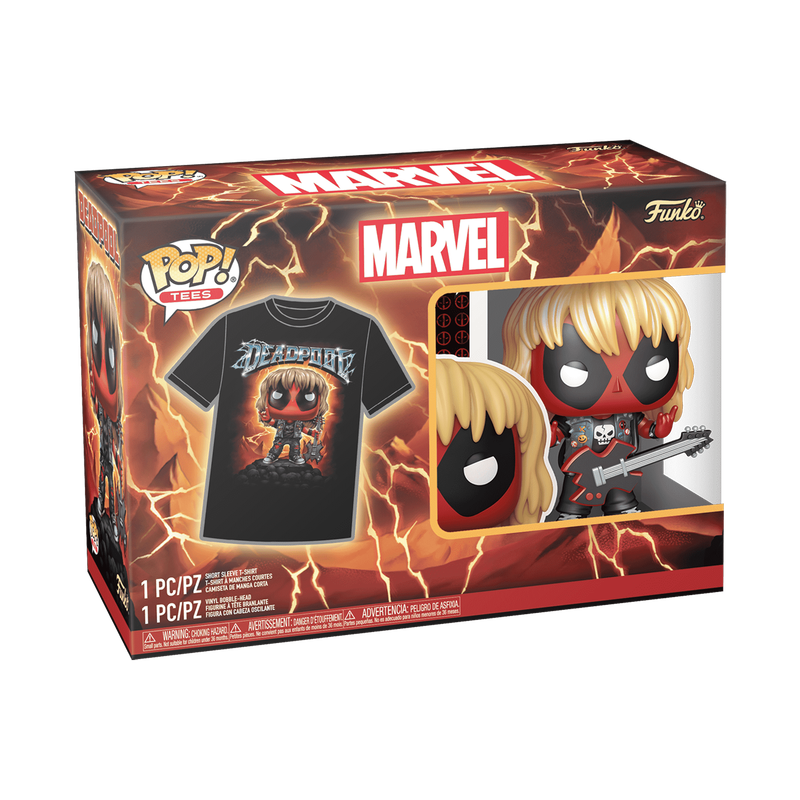 Pop! &amp; Tee Heavy Metal Deadpool (Metallic) 
