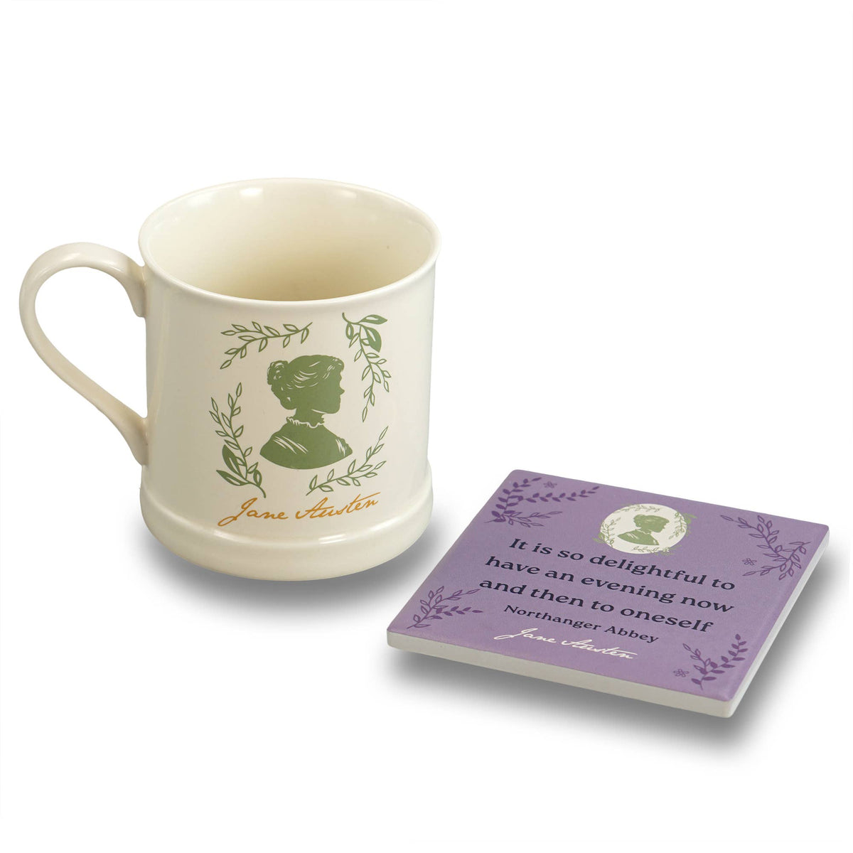 Jane Austen Northanger Abbey Ceramic Coaster