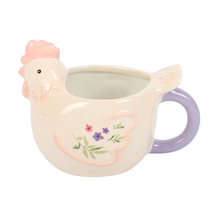 3D Floral Hen Mug