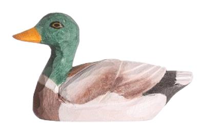 Canard Colvert en Bois