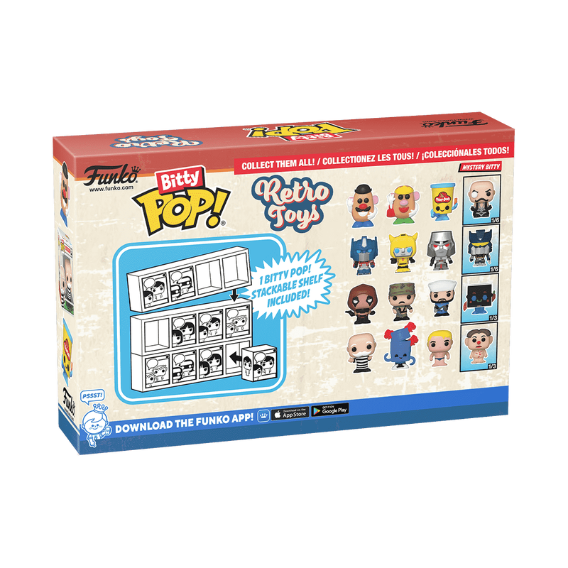 Bitty Pop! Retro Toys Transformers – Coffret 4 Figurines Série 2