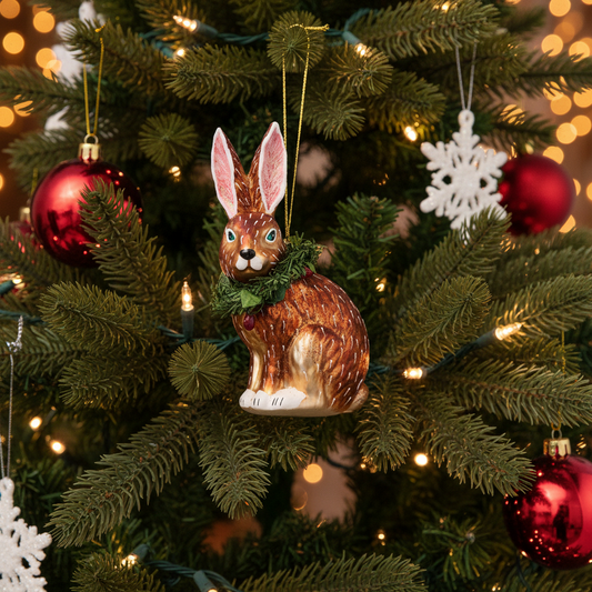 Christmas Bunny Hanging Decoration