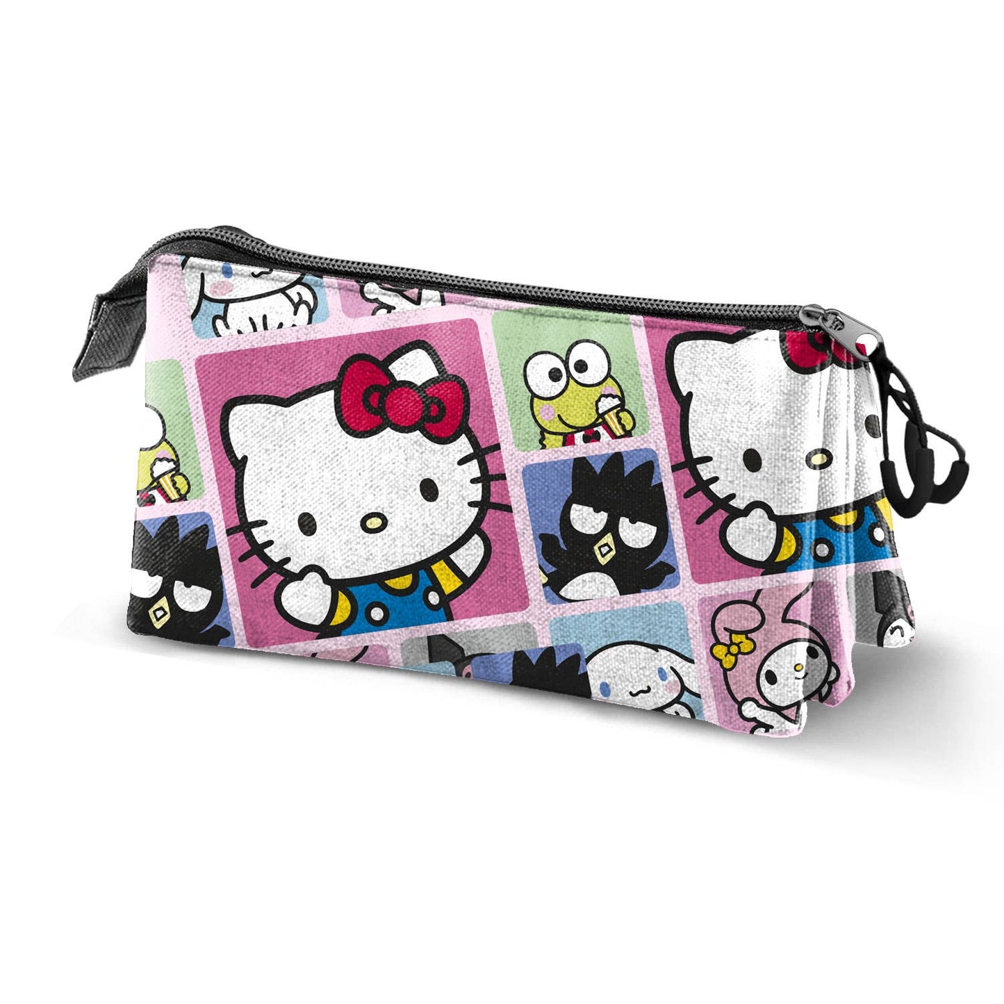 Sanrio Triple Pencil Case - Hello Kitty Panels