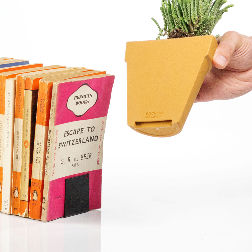 Serre-livres pot de fleurs