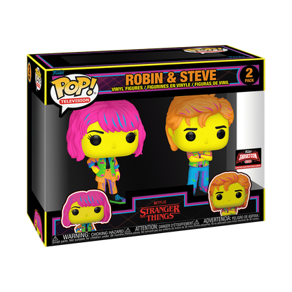 Pop! Robin &amp; Steve 2-Pack (Black Light)