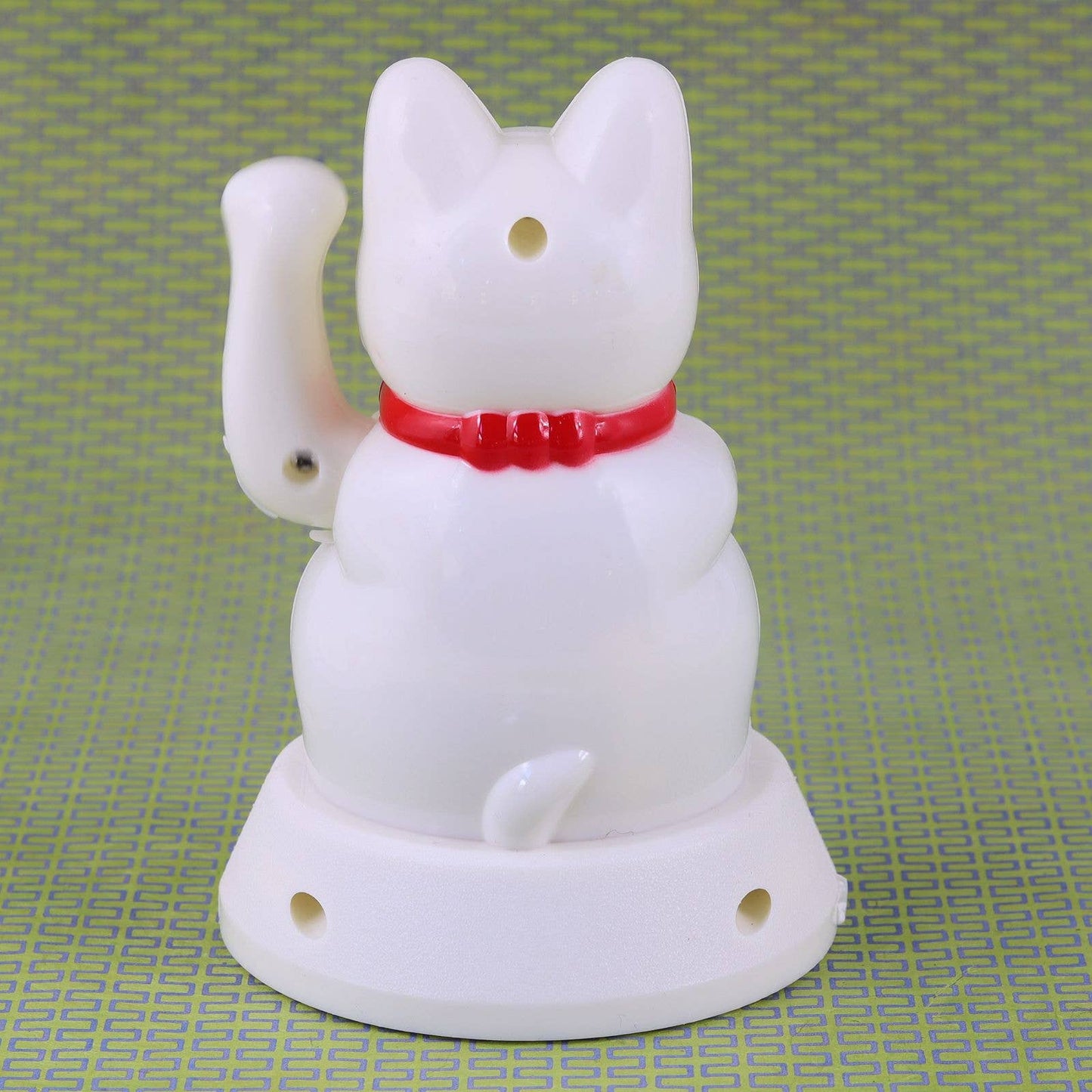 Solar lucky white cat 12cm