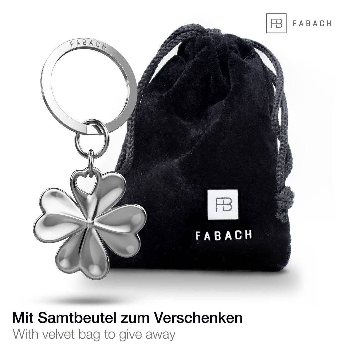 Sleutelhanger met klavertje vier