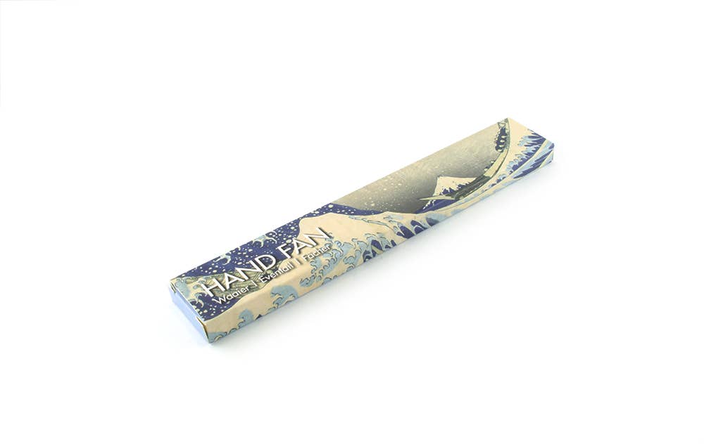 Hokusai's "The Great Wave" Bamboo Hand Fan