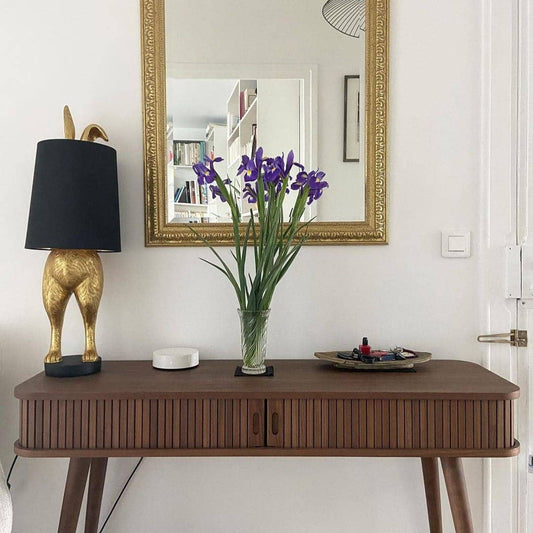 Hiding Bunny® Table Lamp, Gold/Black, 24 x 24 x 74 cm