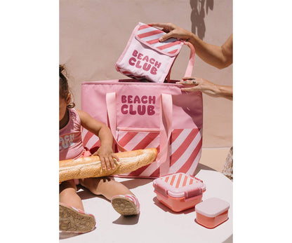 Insulated snack bag Stripes Bloom & Blush
