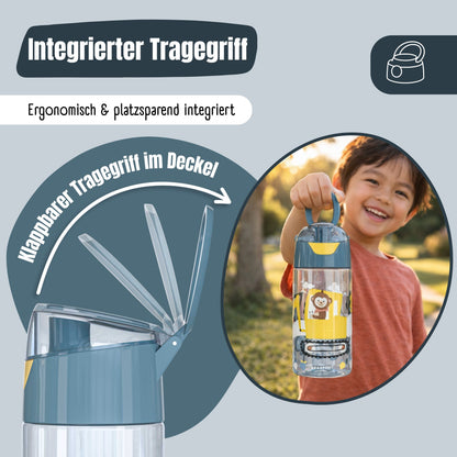 Trinkflasche Kinder leichte Wasserflasche - Astronaut Bär