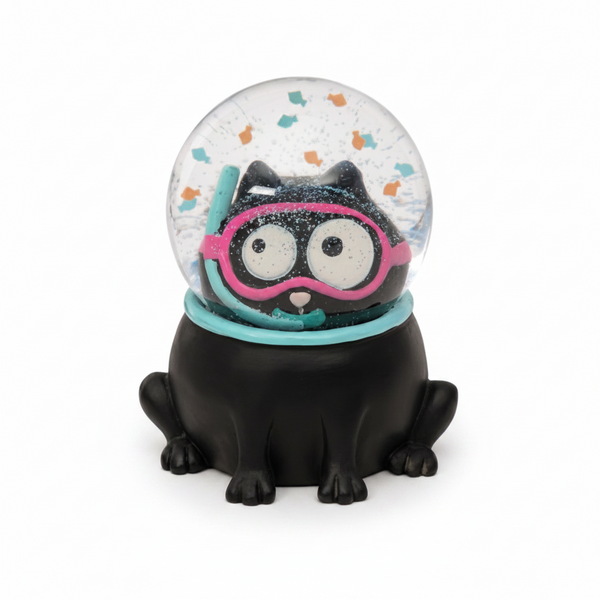 Ed the Cat Snow Globe