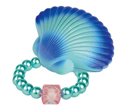 Sirène: BRACELET DE PERLES SORT DU COQUILLAGE, 3 modèles ass., en boîte, en présentoir