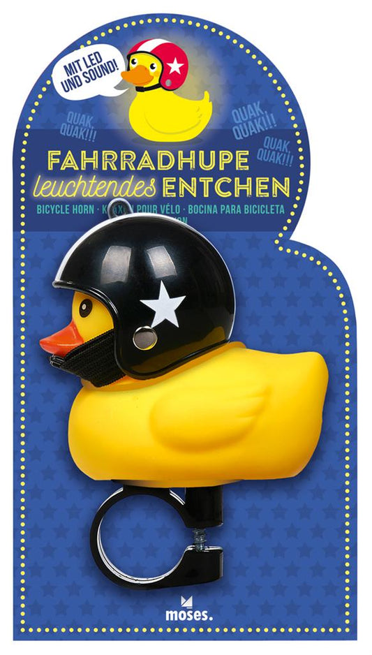 Duck with Motorcycle Helmet