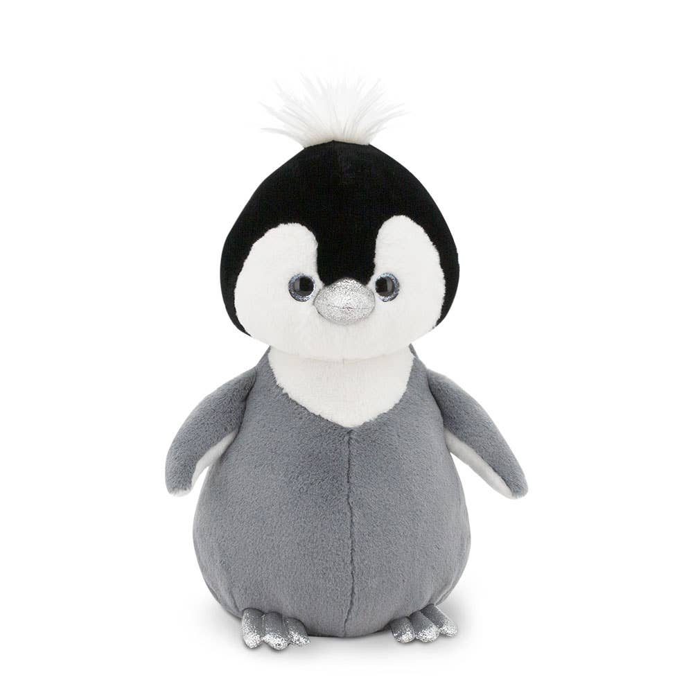 Fluffy the Grey Penguin Plush Toy - 22 cm - Suitable from 0 months