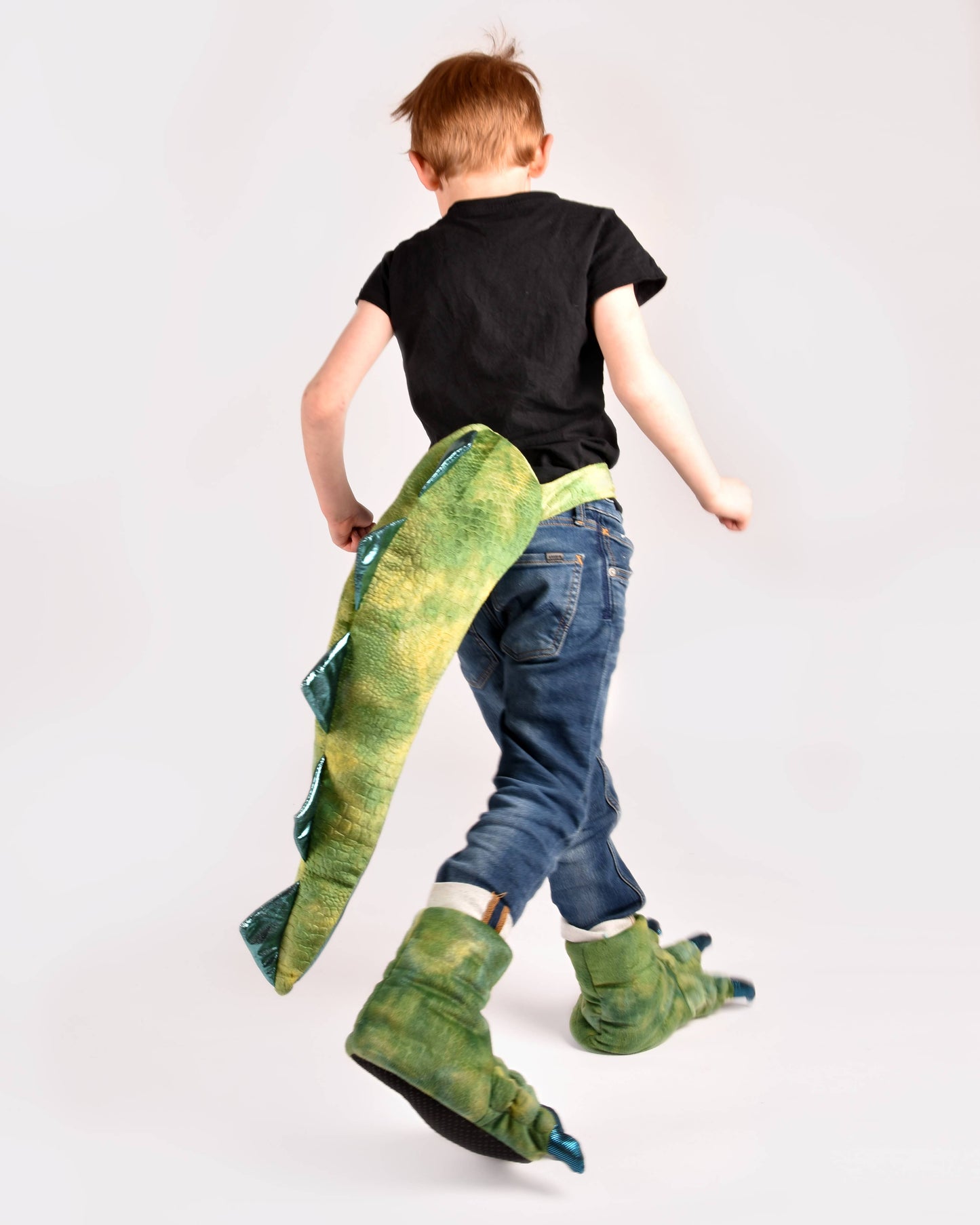 Dinosaur slipper + tail set EU size 30-34
