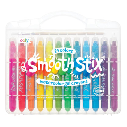Set de Stylos Gel - 24 Crayons et 1 Pinceau