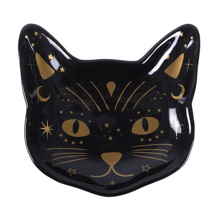Coupelle tête de chat noir