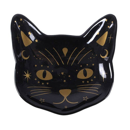 Coupelle tête de chat noir
