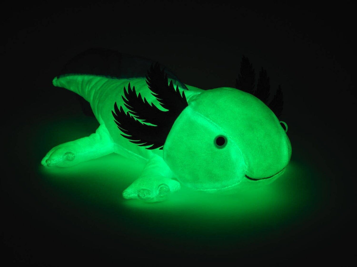 Glow-in-the-dark axolotl plush