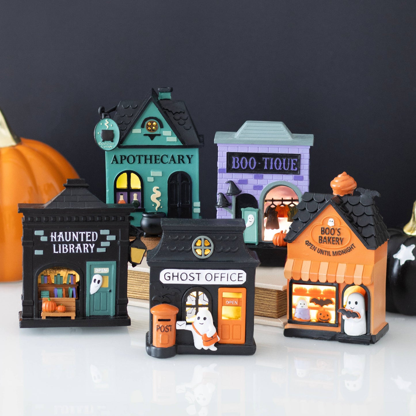 Décoration lumineuse LED d'Halloween « Boo's Bakery »