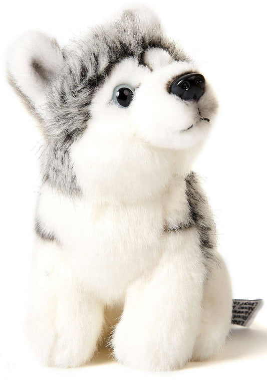 Husky plush toy, sitting