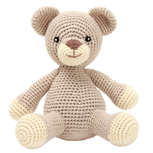 Crochet Plush Toy - Beige Lion Cub