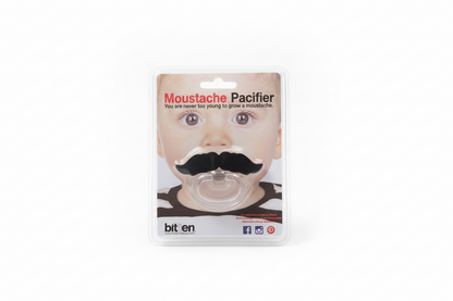 Black Mustache Pacifier