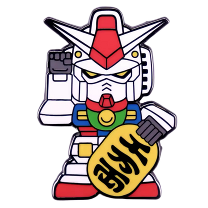 pins chat chanceux robot gundam