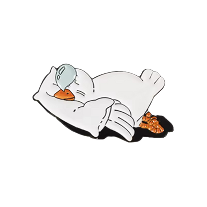 pins canard blanc endormi